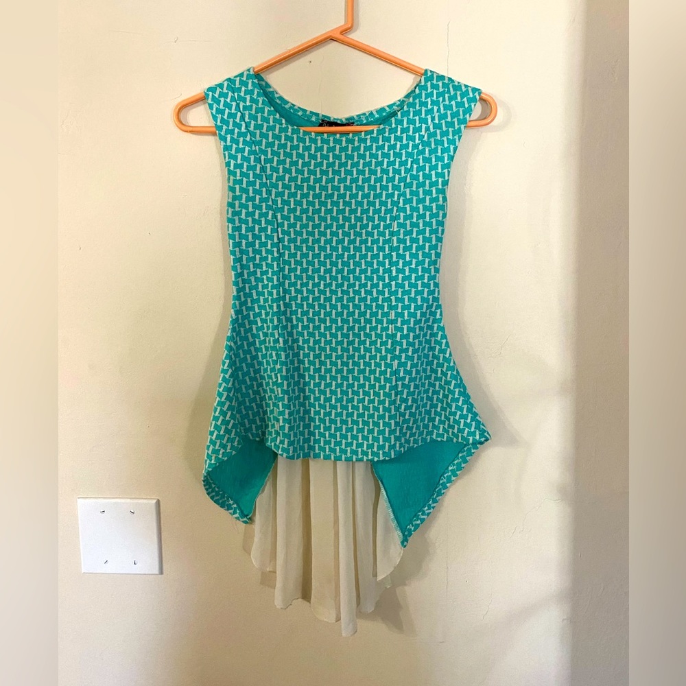Ooh La La Turquoise Small Blouse